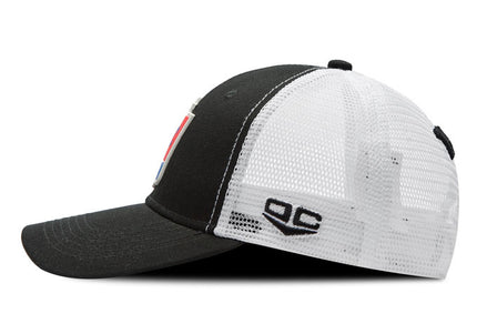 Gorra Once Caldas Oficial Malla Negra/Blanca oto-108