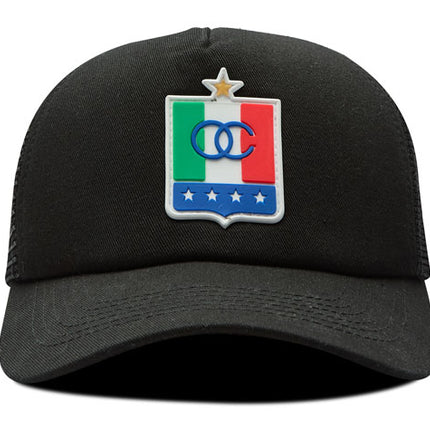Gorra Once Caldas Oficial Malla Negra oto-109
