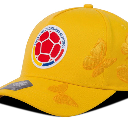 Gorra Oficial FCF Selección Colombia Mariposas Amarilla