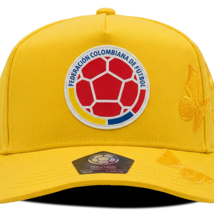 Gorra Oficial FCF Selección Colombia Mariposas Amarilla
