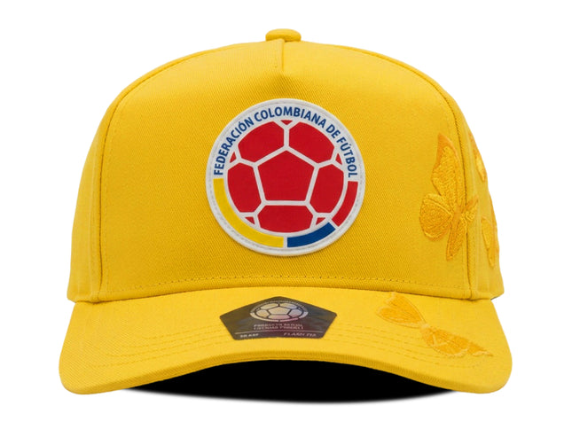 Gorra Oficial FCF Selección Colombia Mariposas Amarilla