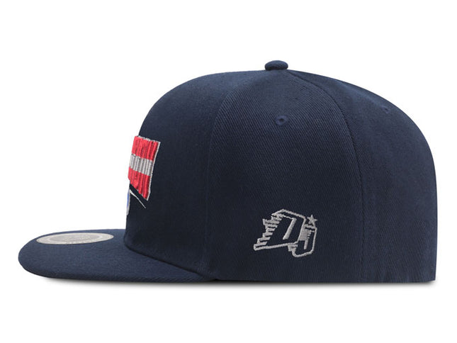 Gorra plana DJ caps Elevation azul