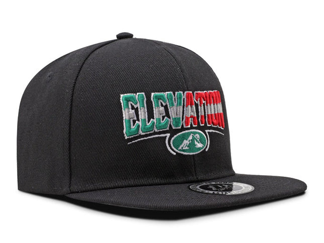 Gorra plana DJ caps Elevation negro
