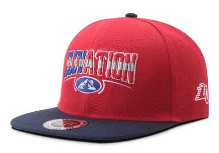 Gorra plana DJ caps Elevation roja