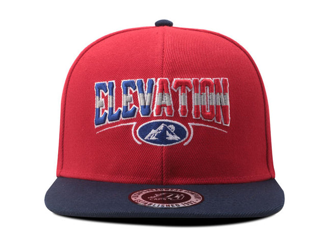 Gorra plana DJ caps Elevation roja