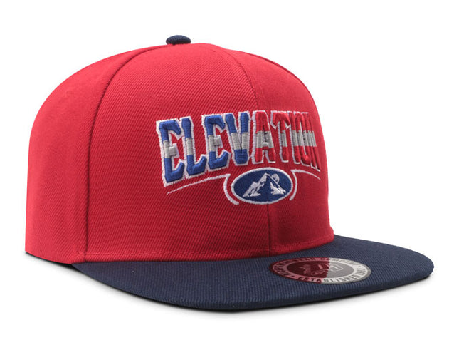 Gorra plana DJ caps Elevation roja