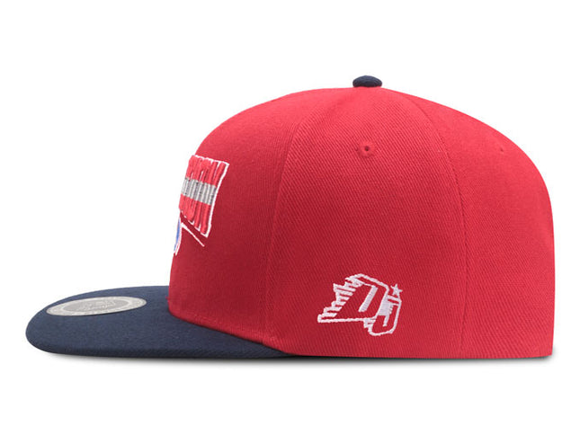 Gorra plana DJ caps Elevation roja