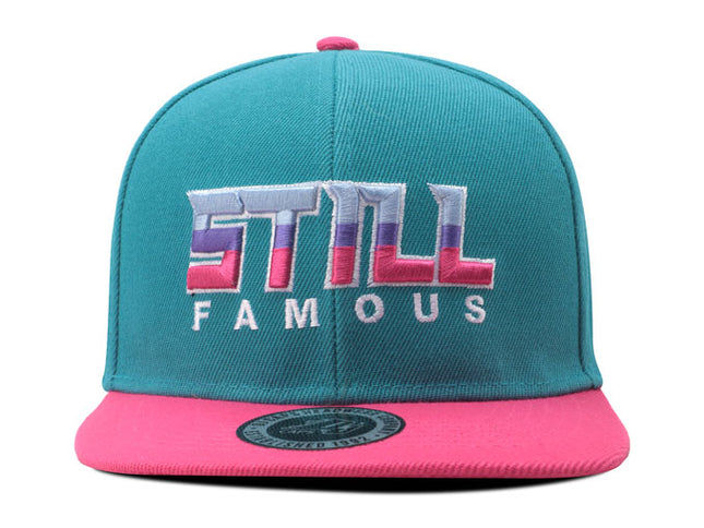 Gorra plana DJ Still Famous aguamarina