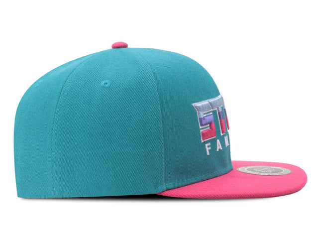 Gorra plana DJ Still Famous aguamarina