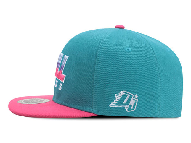 Gorra plana DJ Still Famous aguamarina