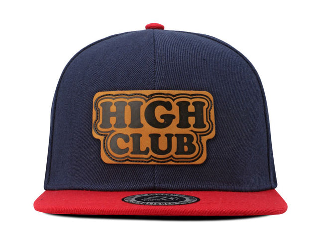 Gorra plana DJ High Club azul/rojo