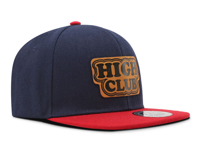 Gorra plana DJ High Club azul/rojo