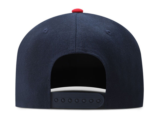 Gorra plana DJ High Club azul/rojo