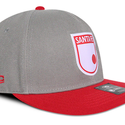 Gorra Independiente Santa Fe Oficial Plana gris/rojo Edición especial limitada