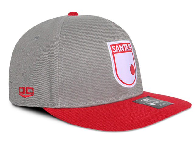 Gorra Independiente Santa Fe Oficial Plana gris/rojo Edición especial limitada