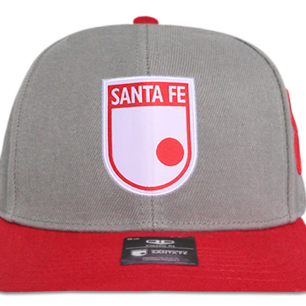 Gorra Independiente Santa Fe Oficial Plana gris/rojo Edición especial limitada
