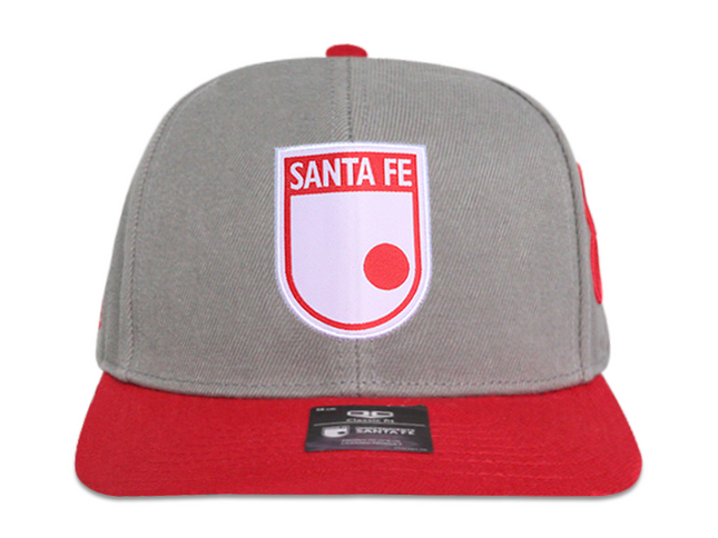 Gorra Independiente Santa Fe Oficial Plana gris/rojo Edición especial limitada