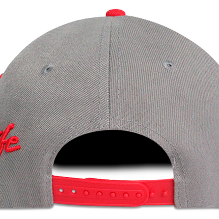 Gorra Independiente Santa Fe Oficial Plana gris/rojo Edición especial limitada
