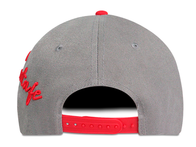 Gorra Independiente Santa Fe Oficial Plana gris/rojo Edición especial limitada
