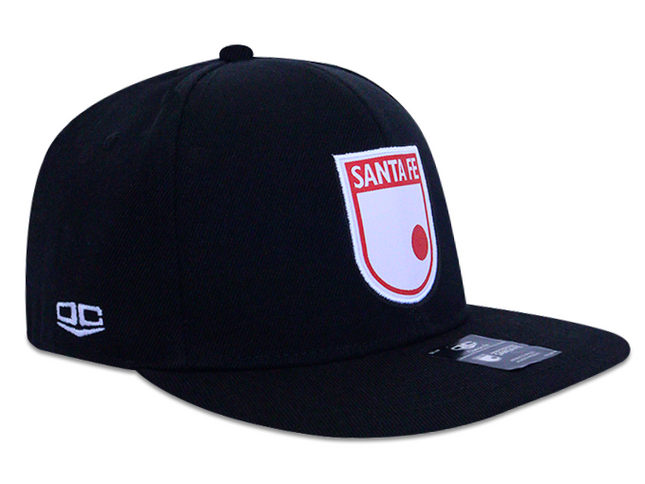 Gorra Independiente Santa Fe Oficial Plana negra Edición especial limitada