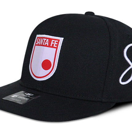 Gorra Independiente Santa Fe Oficial Plana negra Edición especial limitada