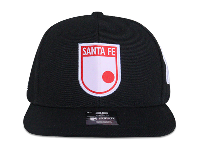 Gorra Independiente Santa Fe Oficial Plana negra Edición especial limitada