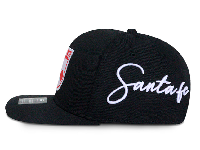 Gorra Independiente Santa Fe Oficial Plana negra Edición especial limitada