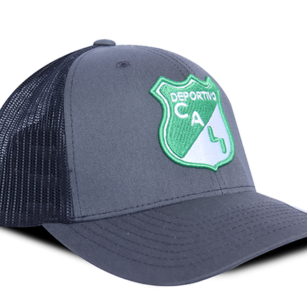 Gorra Deportivo Cali Oficial Flexfit 6606T Gris oscuro/Negro