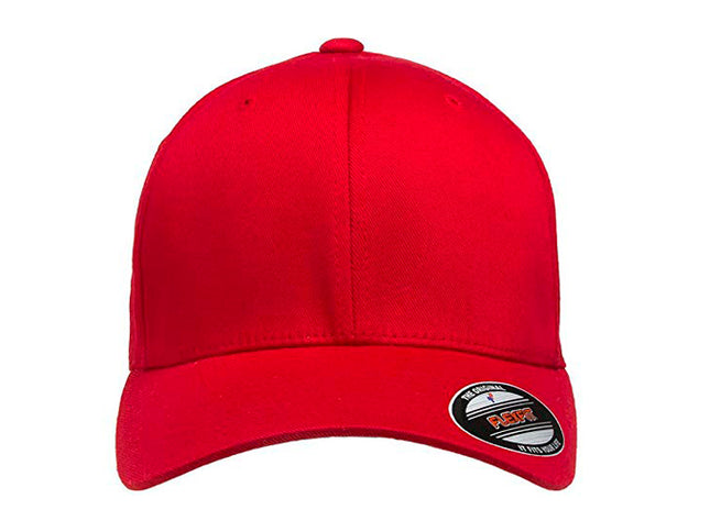 Gorra Flexfit 6277 Original Cerrada Roja
